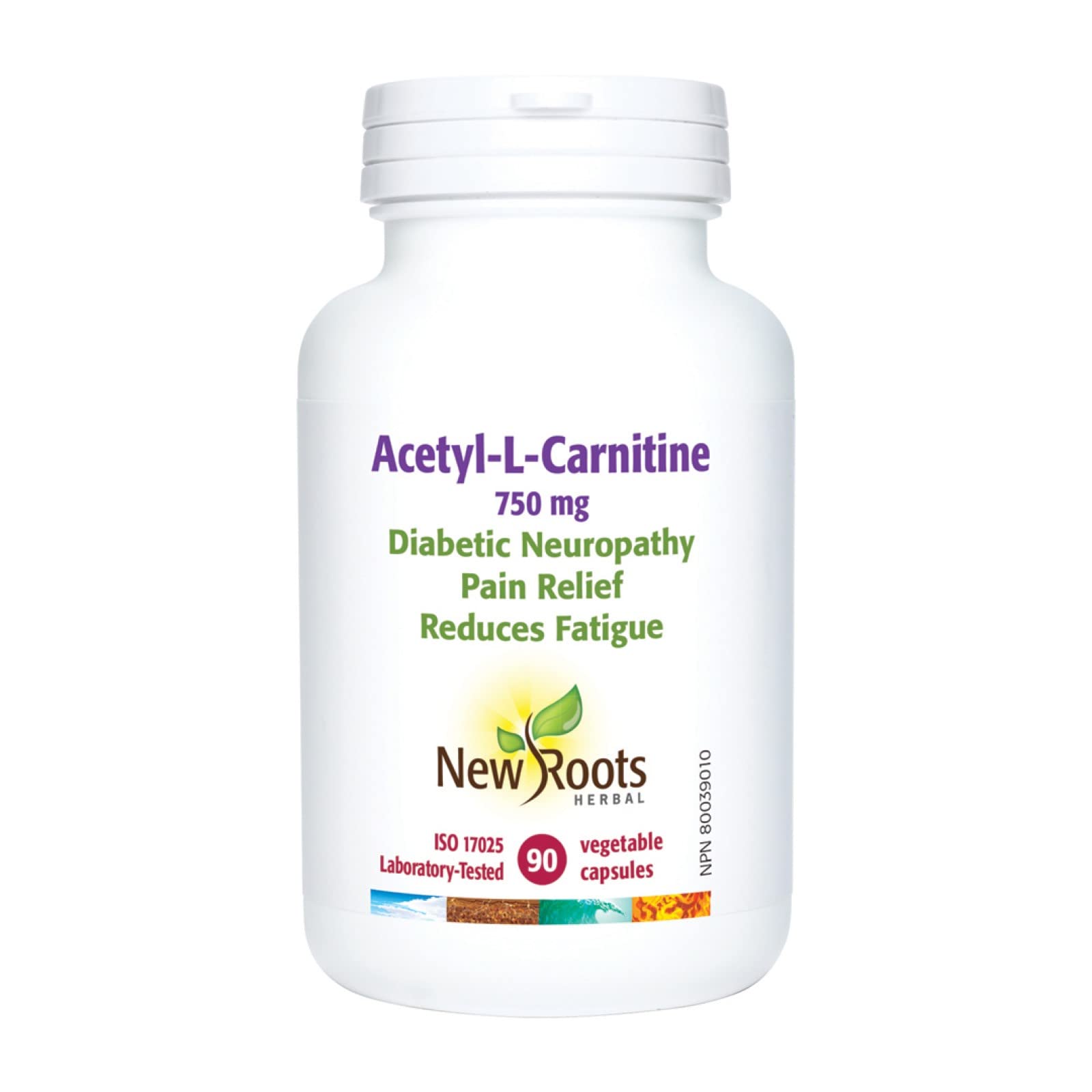 New Roots Herbal - Acétyl-L-Carnitine 90 gélules - 750 mg par gélule - Soutien cérébral, améliore la mémoire et l'attention, augmente l'endurance - Soutient la fonction cognitive et le bien-être cardiovasculaire