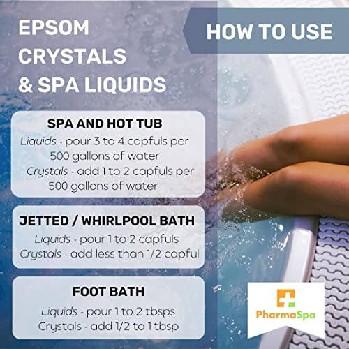 Liquide pour Spa et Bain aux Graines de Chanvre et Extraits Entièrement Naturels – 237 ml/8 fl oz – Liquide d'Aromathérapie pour Baignoire Spa – Sans Gluten, Sans Parabènes, Non Testé sur les Animaux