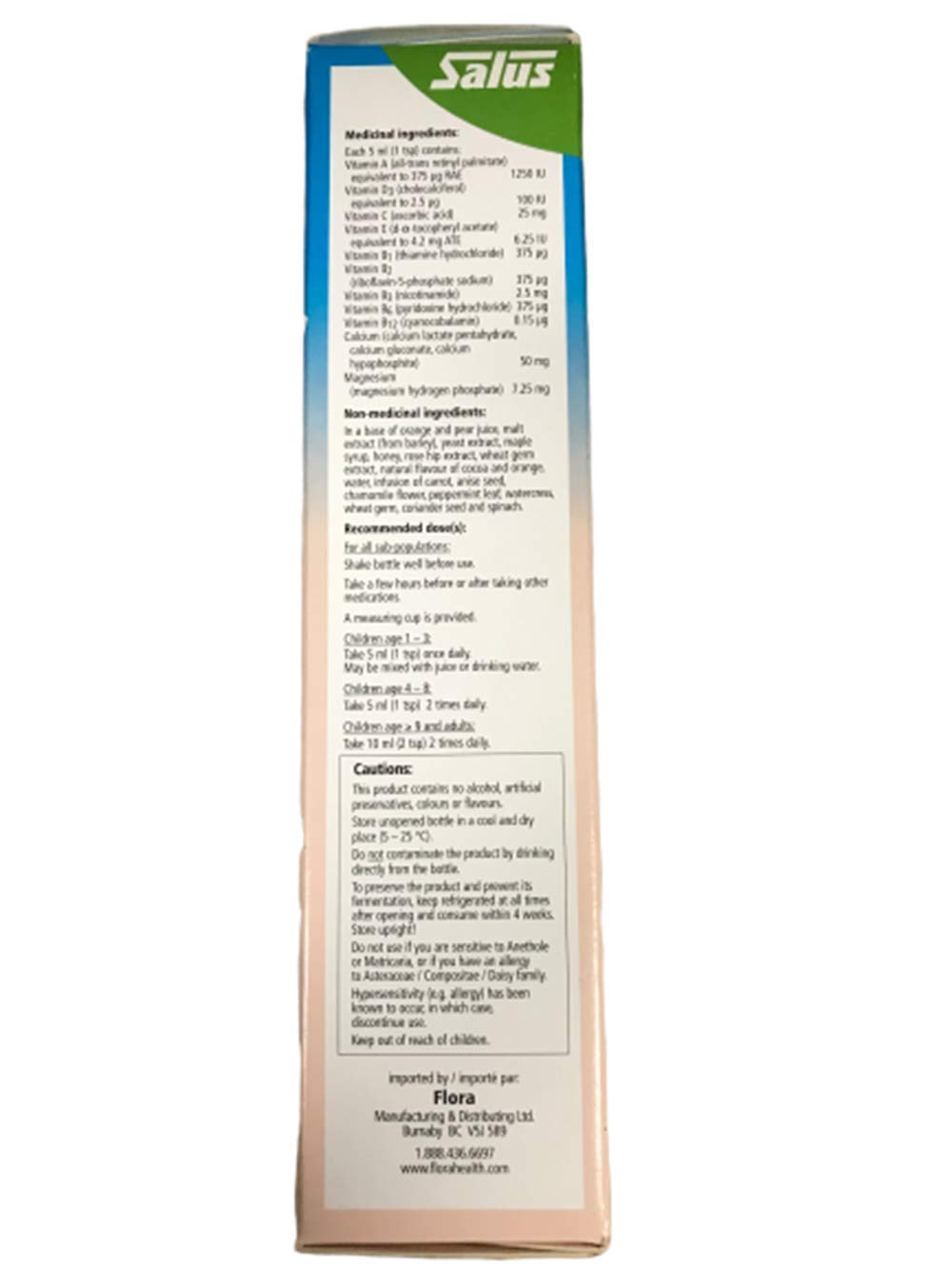 SALUS Kindervital Liquid Multivitamin for Kids (250ml) - Children‚Äô‚Äôs Liquid Multivitamin Promotes Health and Well-Being - Multivitamin for Kids Liquid Formula for Easy Administration - Kids Multivitamins Liquid.