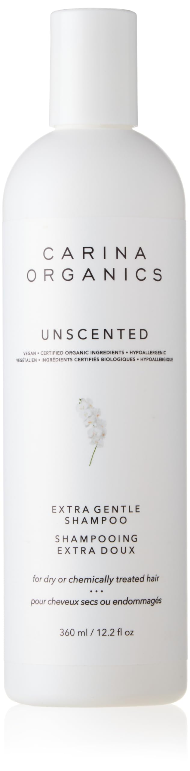 Carina Organics Unscented Extra Gentle Shampoo, 360 Milliliters