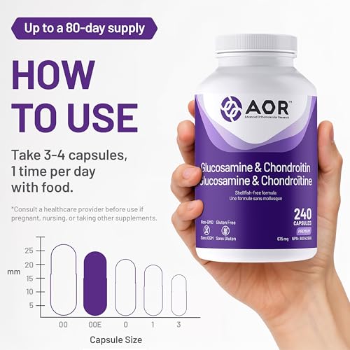 AOR Capsules de Glucosamine et Chondroïtine