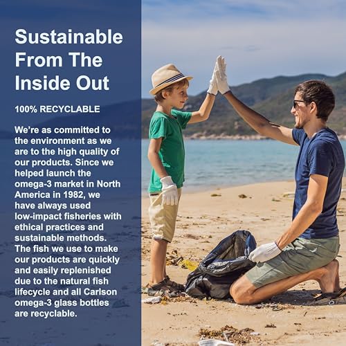 Carlson - Cod Liver Oil, 1100 mg Omega-3s + A & D3, Wild-Caught Norwegian Arctic Cod-Liver Oil, Sustainably Sourced Nordic Fish Oil Liquid