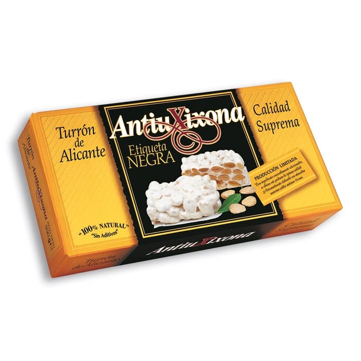 AntiuXixona Turrón Alicante DOP Crunchy Duro, 250g