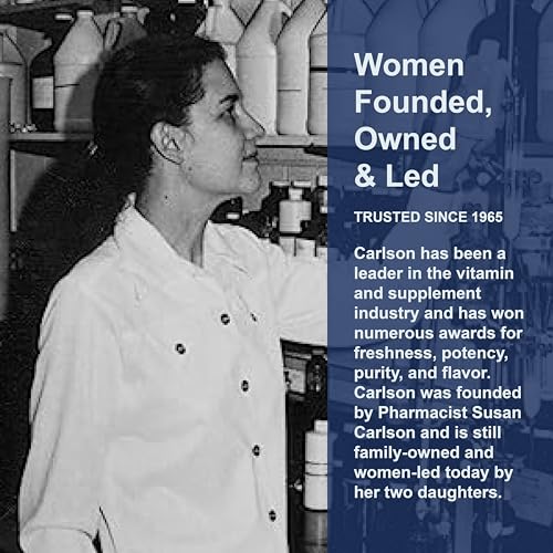 Carlson - Huile de foie de morue en capsules, Faible en vitamine A, 920 mg d'oméga-3 + vitamine D3, Norvégienne, Issu de sources durables
