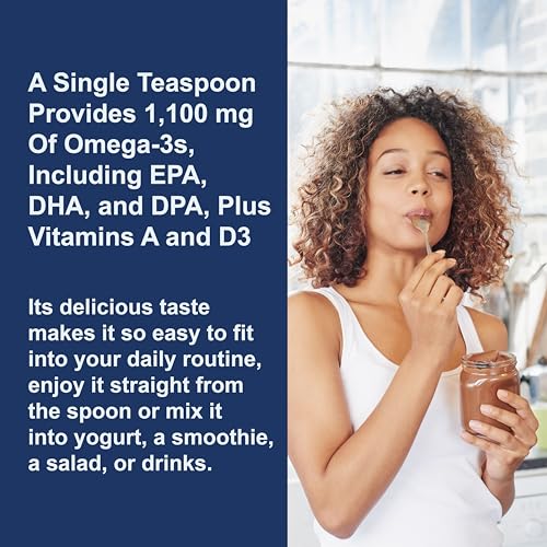 Carlson - Cod Liver Oil, 1100 mg Omega-3s + A & D3, Wild-Caught Norwegian Arctic Cod-Liver Oil, Sustainably Sourced Nordic Fish Oil Liquid