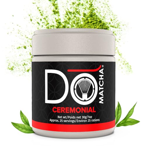 DoMatcha Ceremonial Matcha Powder, Japanese Green Tea from Uji - Smooth, Sweet Taste, Rich in L-Theanine for Calm & Focus – Perfect for Lattes & Daily Rituals, Kosher Certified