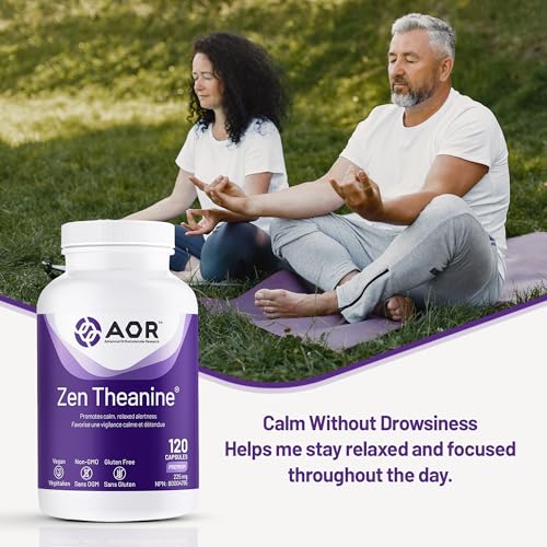 AOR - Zen Théanine - 60 gélules - Favorise la relaxation sans somnolence