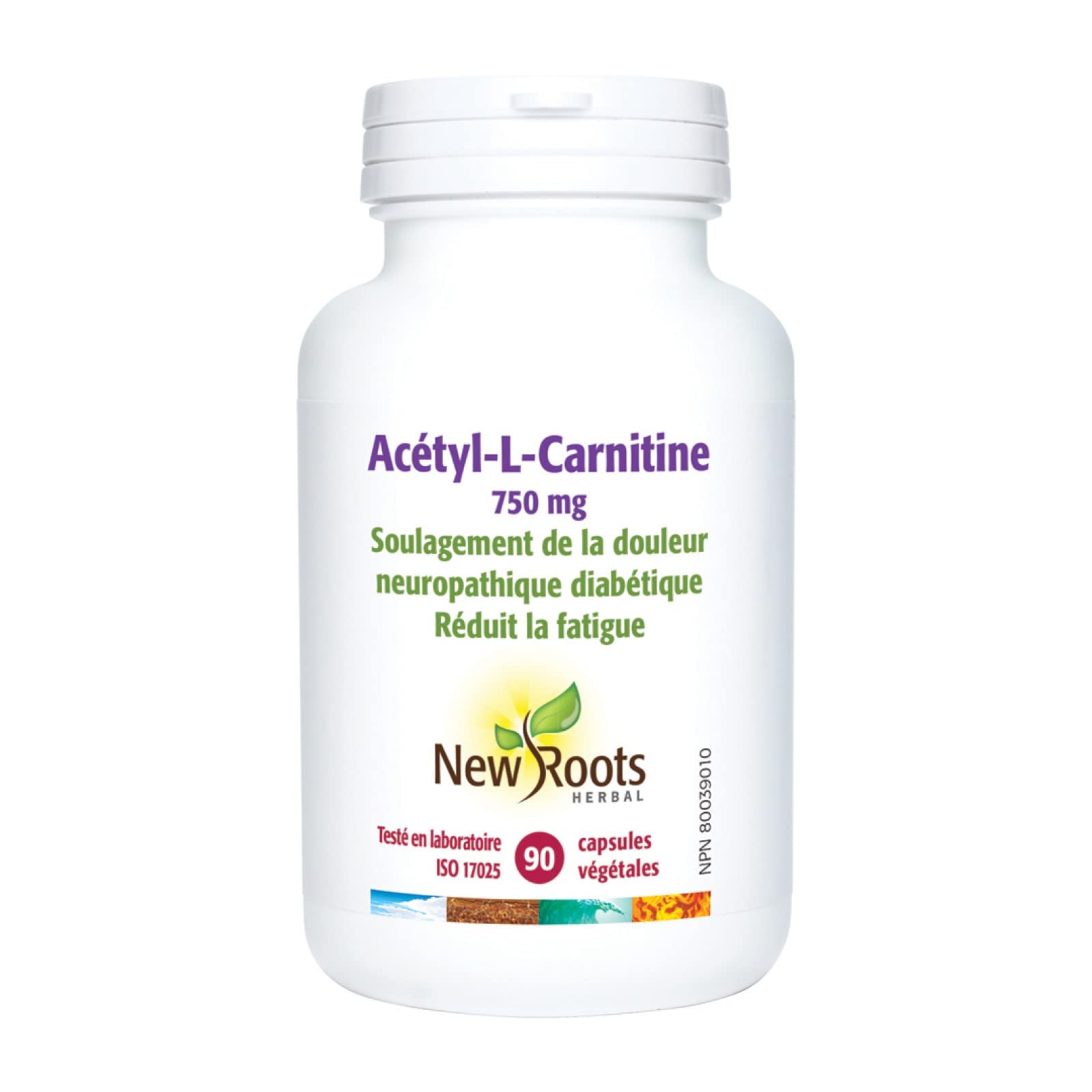 New Roots Herbal - Acétyl-L-Carnitine 90 gélules - 750 mg par gélule - Soutien cérébral, améliore la mémoire et l'attention, augmente l'endurance - Soutient la fonction cognitive et le bien-être cardiovasculaire