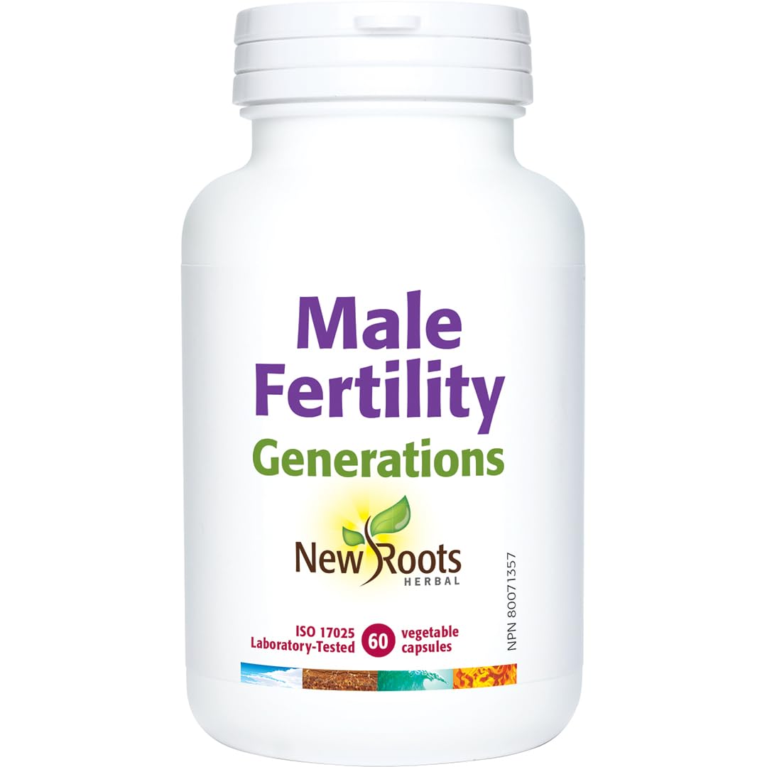 New Roots Herbal - Male Fertility Generations 60 Capsules - Helps to Support Prostate Health and Maintain Immune Function