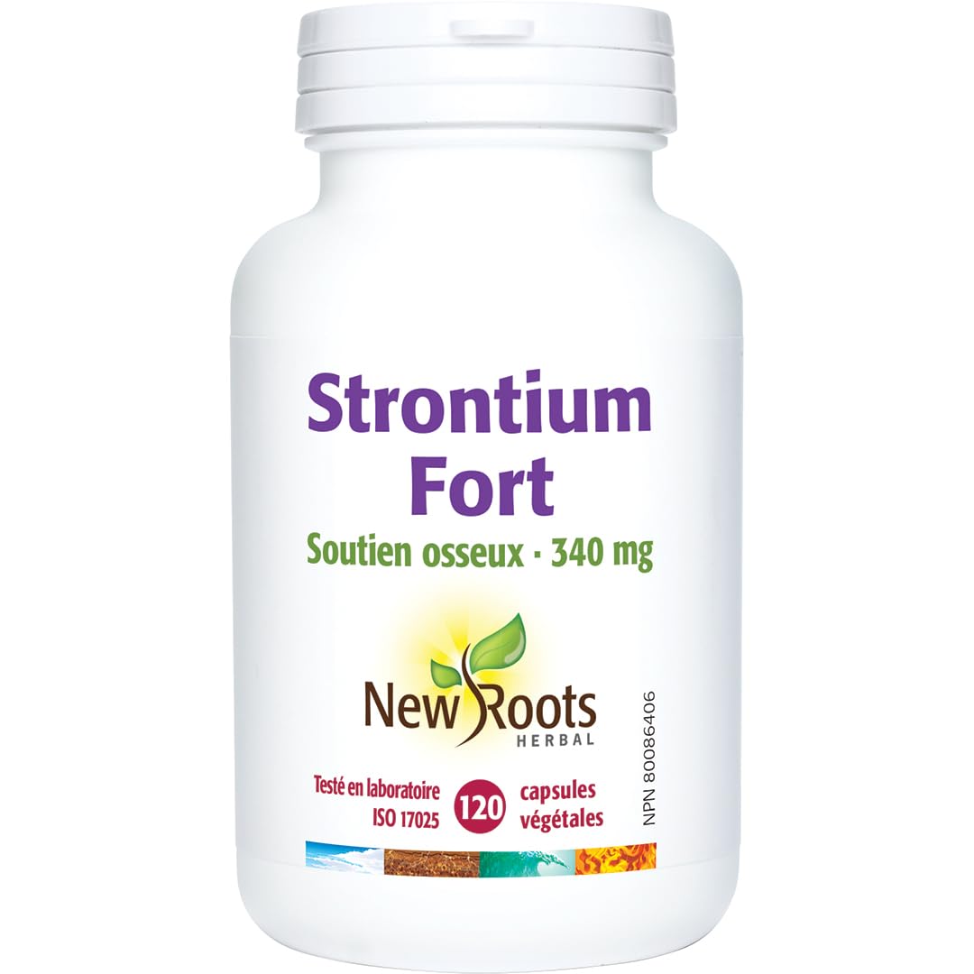 New Roots Herbal Strontium Strong, 340 mg, 120 Capsules, 60-Day Supply