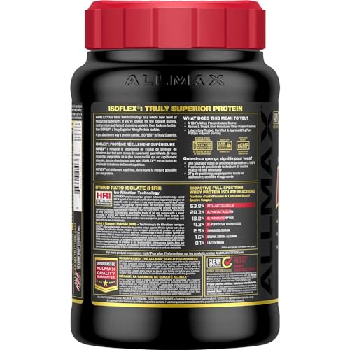 ALLMAX Nutrition - ISOFLEX - 100% Ultra-Pure Whey Protein Isolate - Lucky Jacked Cereal - 2 Pound