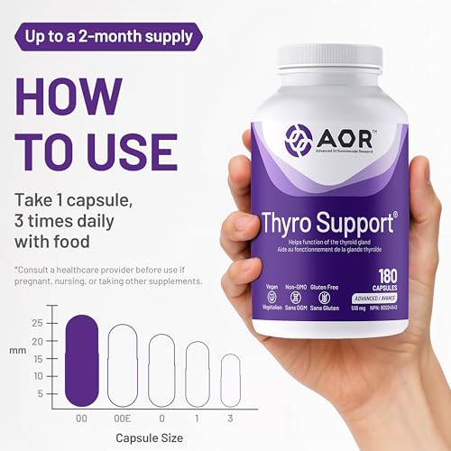 AOR - Thyro Support - 90 gélules - Soutien de la fonction thyroïdienne