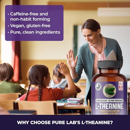 Pure Lab Vitamins | L-théanine à libération lente 200 mg