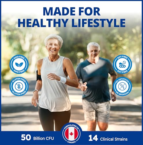 CanPrev - Pro-Biotik 50B Extra Strength - Helps to Support Immune Function and Promote a Favorable Gut Flora - Helps Support Intestinal Gastrointestinal Health
