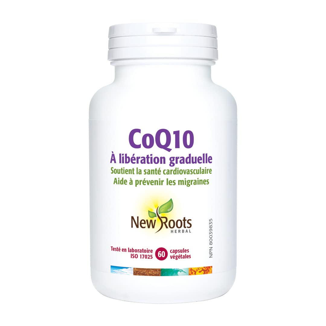 New Roots Herbal CoQ10 Supplement, Coenzyme Q10, 100mg, 60 Capsules
