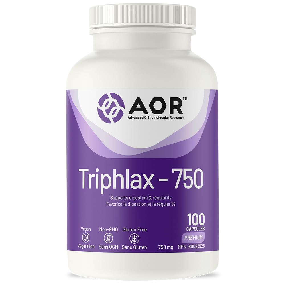 AOR Triphlax Triphala Capsules, Three Fruit Blend, Ayurvedic, 100 Capsules