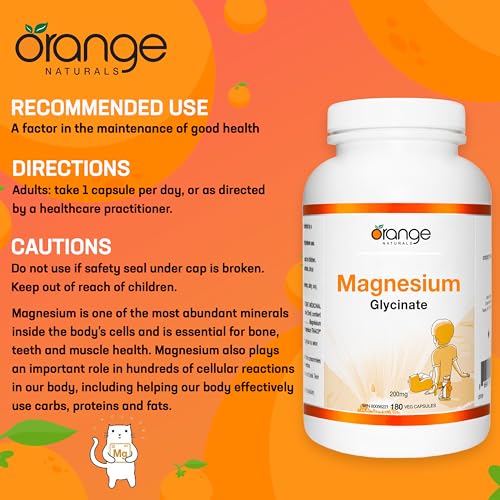 Orange Naturals Magnésium Glycinate 200mg