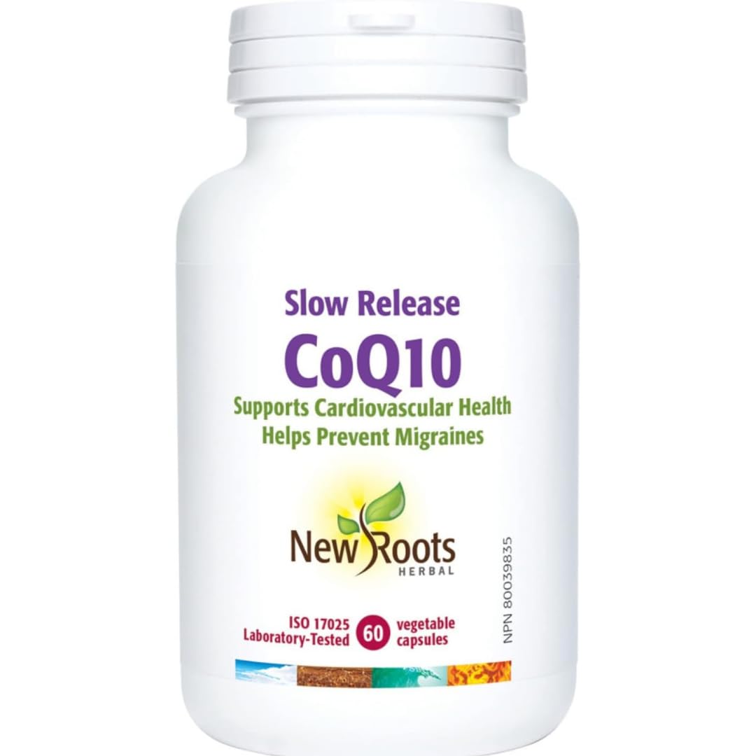 New Roots Herbal - CoQ10 (100mg) Gélules à libération lente - Ubiquinol Coenzyme Q10 (60 gélules)
