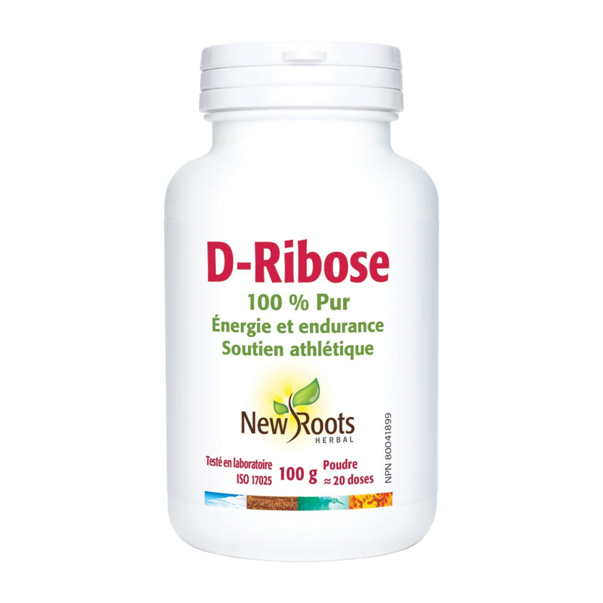 New Roots Herbal D Ribose Powder, ATP Support, Non GMO, 100 g, Unflavoured