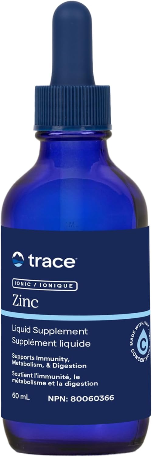 Trace Minerals Liquid Ionic Zinc Drops, Copper, 60ml, 120 Servings