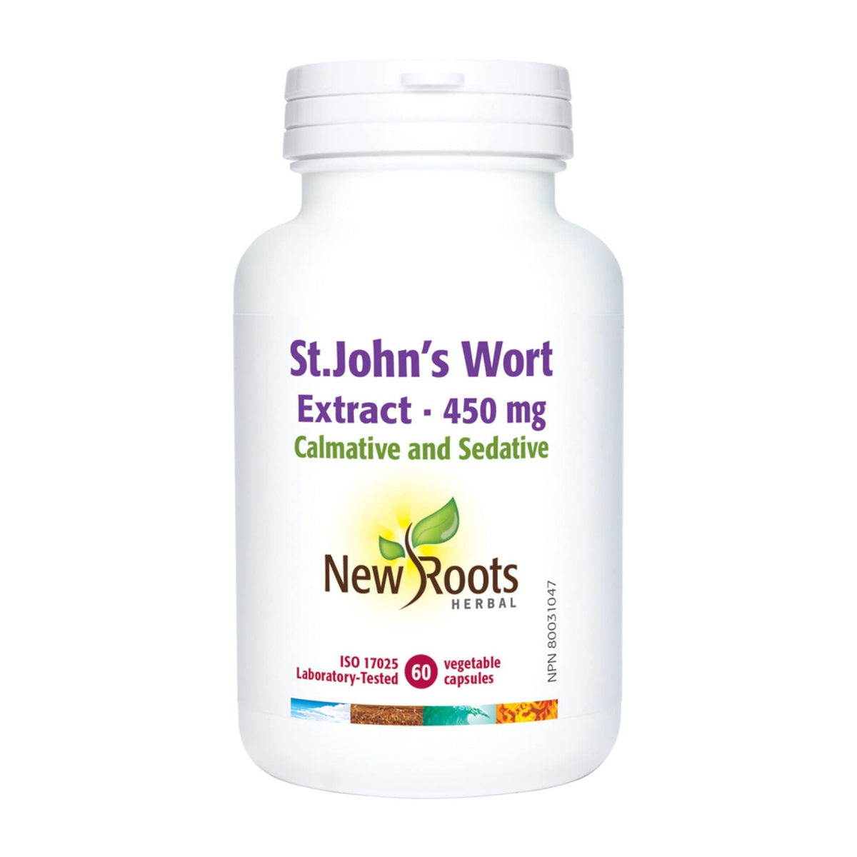 New Roots Herbal Hypericum Perforatum 8:1 Extract, 450 mg, 60 Capsules