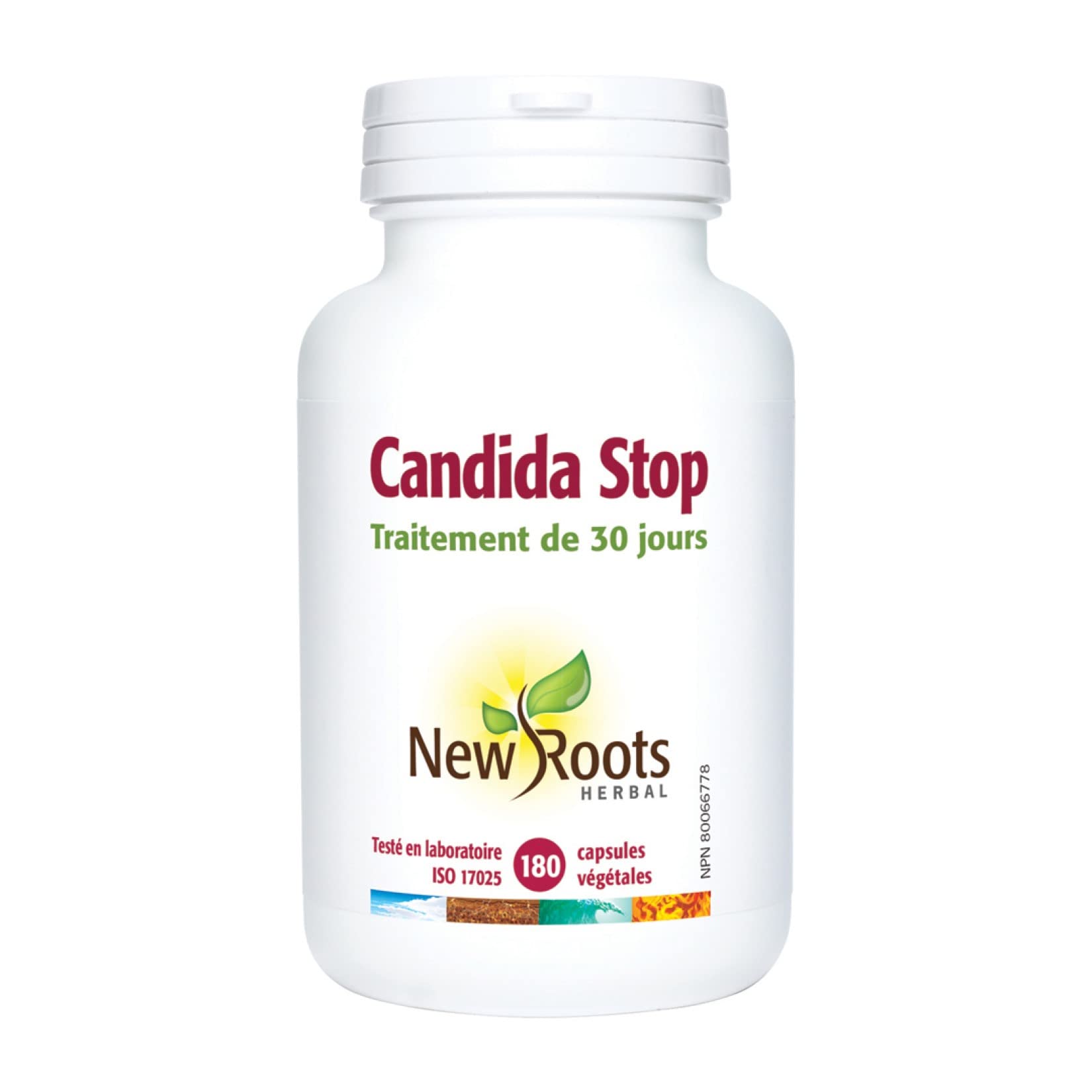 New Roots Herbal - Candida Stop, 90 gélules végétales - Supplément de nettoyage de la candidose - Favorise la santé digestive, améliore les affections cutanées, soutient la santé cérébrale et réduit les envies de sucre