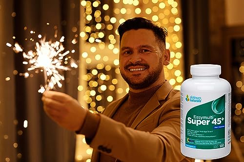 Platinum Naturals - Super Easymulti 45+ pour hommes | Anti-âge | 100 mg de CoQ10