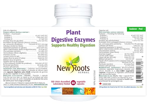 New Roots Herbal - Plant Digestive Enzymes