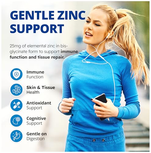 CanPrev Zinc Bis-Glycinate 25mg de zinc élémentaire pur par capsule - Produits de Santé Naturels