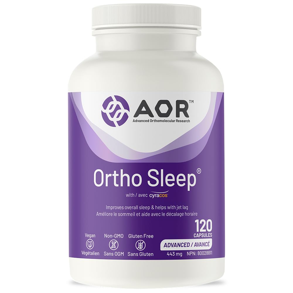 AOR Ortho Sleep Capsules, Melatonin 3 mg, Helps Promote Sleep, 120 Capsules