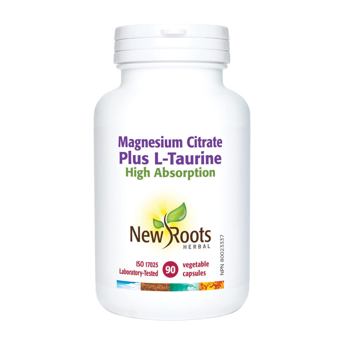 New Roots Herbal Magnesium Citrate & Taurine Capsules, 90 Capsules