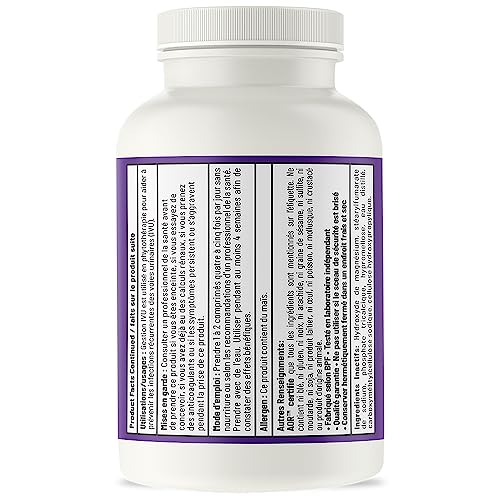 AOR - UTI Cleanse, 120 comprimés - Jus de canneberge avec supplément de D-Mannose - D-Mannose pour la santé des voies urinaires - Extrait de jus de canneberge séchée Vaccinium Macrocarpon