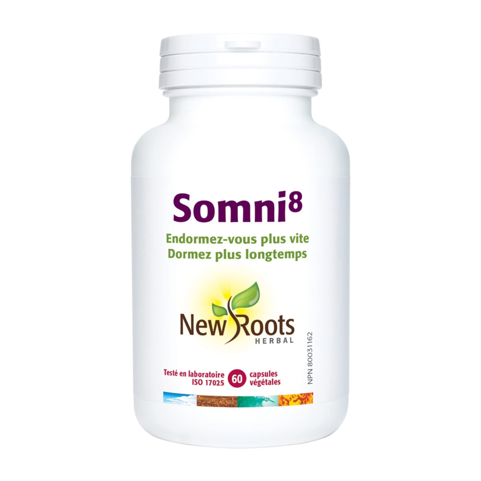 New Roots Herbal - Sommeil8-120 gélules - Endormez-vous plus vite Restez endormi plus longtemps