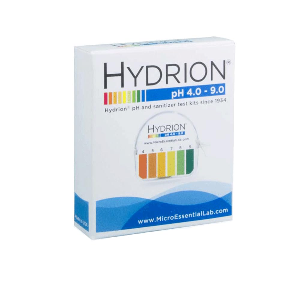 Homeocan Hydrion pH Paper Roll 100 Strips, Convenient pH Test Strips for Measuring Acid/Alkaline Balance (4.0-9.0), Fast, Accurate Results for Urine Saliva & Water, Easy-to-Use Tester for Everyday Use