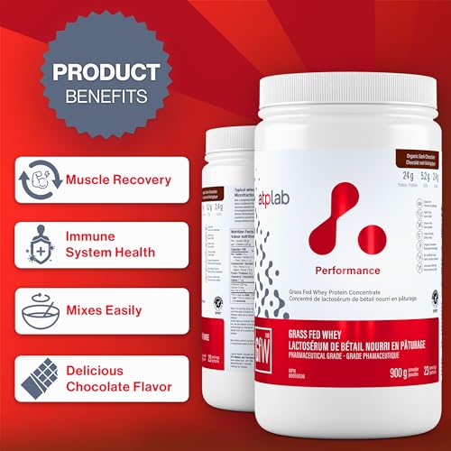 ATP LAB Grass Fed Whey 900g Protein Concentrate.