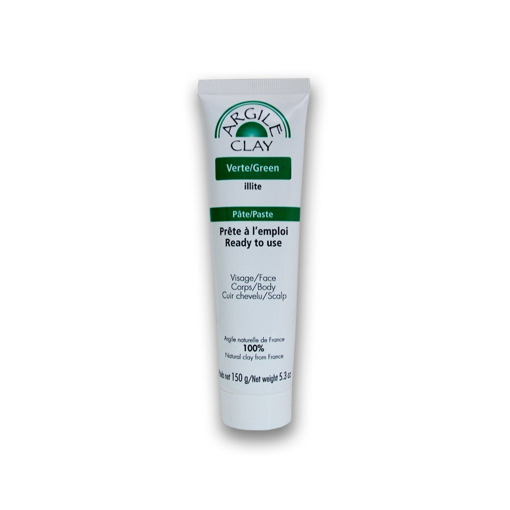 Argile Clay - Illite Green Clay Paste 150g, French Green Clay for Face & Scalp, Naturally Sourced from France, Rich in Minerals & Trace Elements, Easy to Use for DIY Mask, Ideal for Oily & Normal Skin