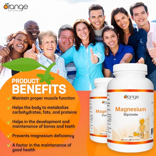 Orange Naturals Magnésium Glycinate 200mg