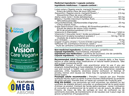 Platinum Naturals Soin Total de la Vue Végétalien
