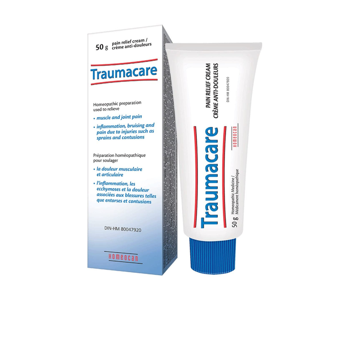 Homeocan Traumacare Cream 50g, Arnica Montana for Joint and Muscle Support, Fast-Absorb, Non-Greasy, Odour-Free, Soothes Discomfort from Strains, Sprains & Bruises, Suitable For Adults and Children 2+