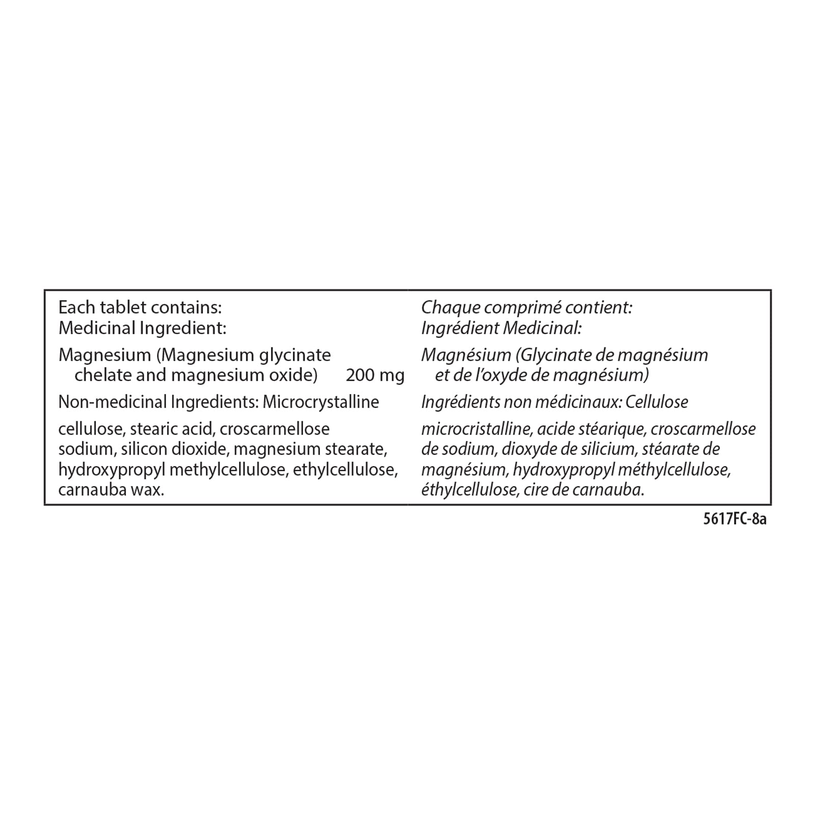 Carlson - Glycinate de magnésium chélaté, 200 mg, Absorption supérieure, Comprimés de magnésium, 120 comprimés