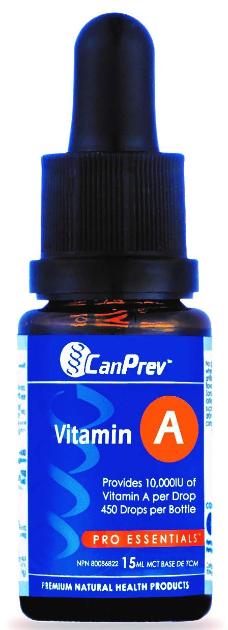 CanPrev Vitamin A Liquid Drops, Retinyl Palmitate, 15 ml, 450 Day Supply