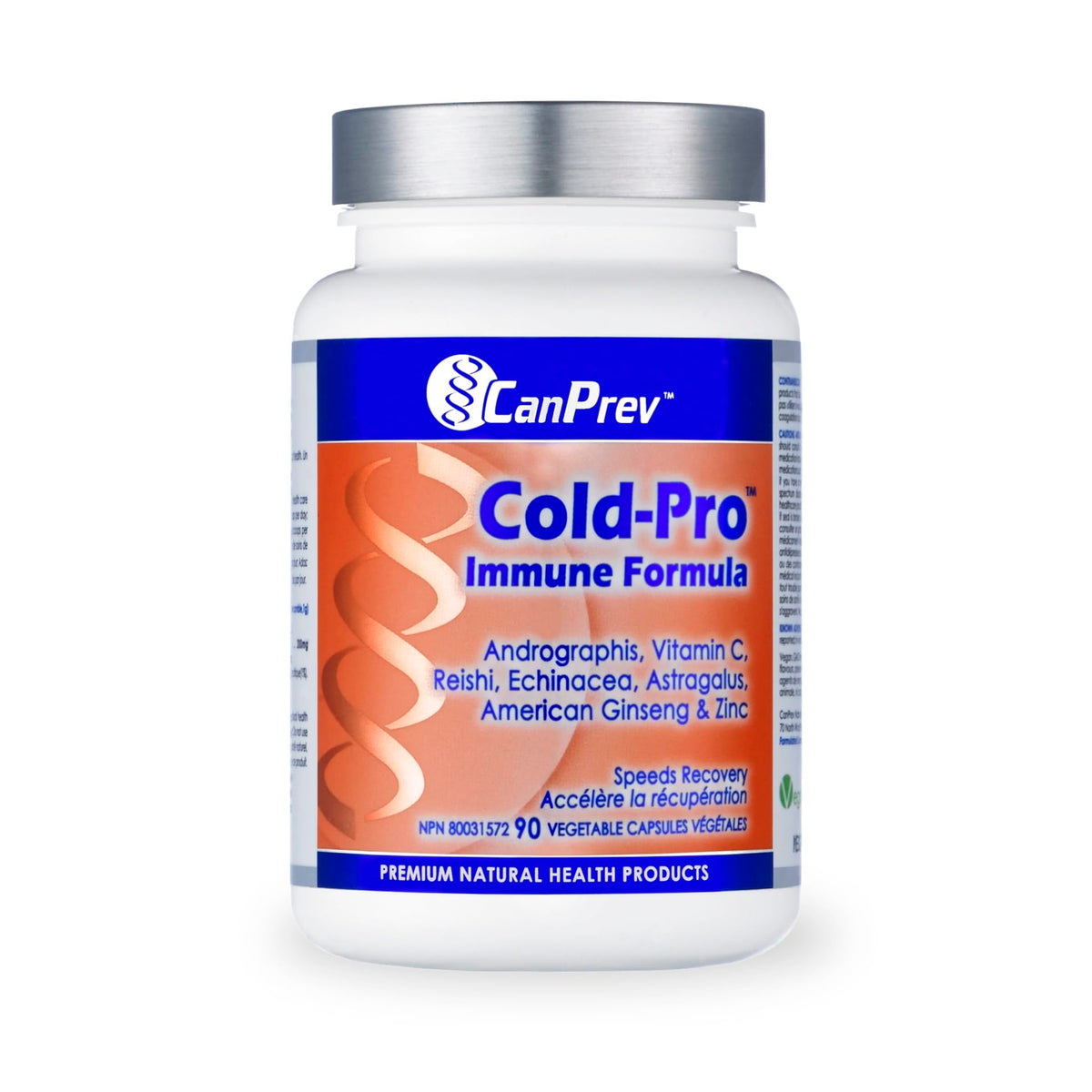 CanPrev Cold-Pro Immune Support, Vitamin C, Reishi Mushroom, 90 Capsules