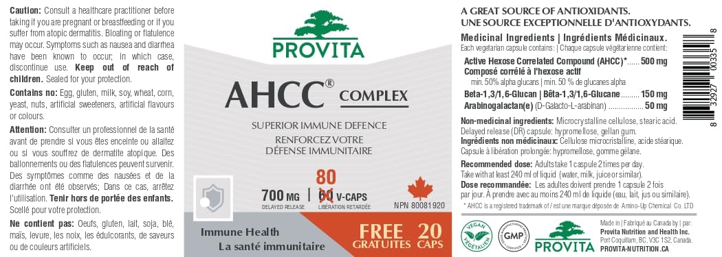 AHCC Pro - Puissant antioxydant de Provita