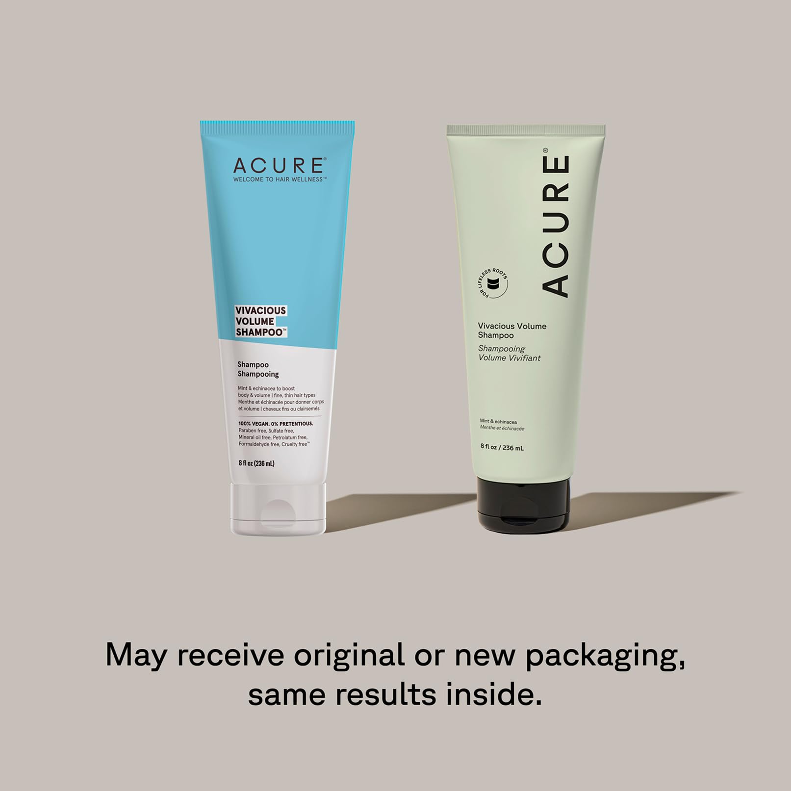 Acure Vivacious Volume Shampoo and Conditioner Set - Thickening & Volumizing Hair Care for Thick, Full Locks, Boost for Thin, Fine Hair, Sulfate Free, Paraben Free, Vegan