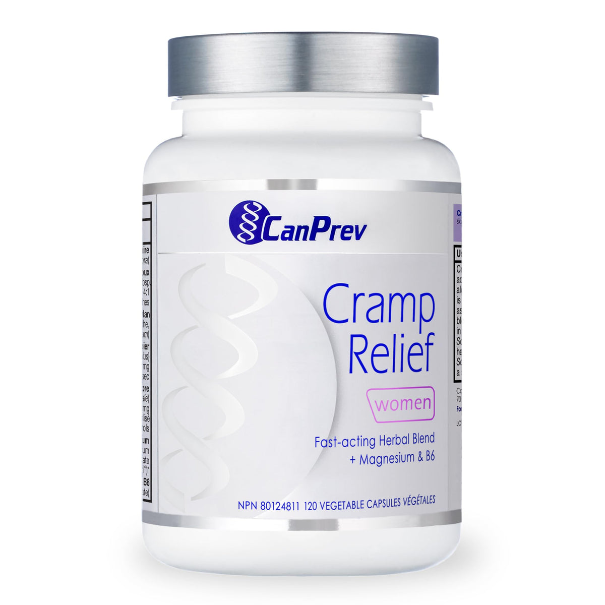 CanPrev Women's Cramp Relief Capsules, 120 Vegan Capsules, 30 Day Supply