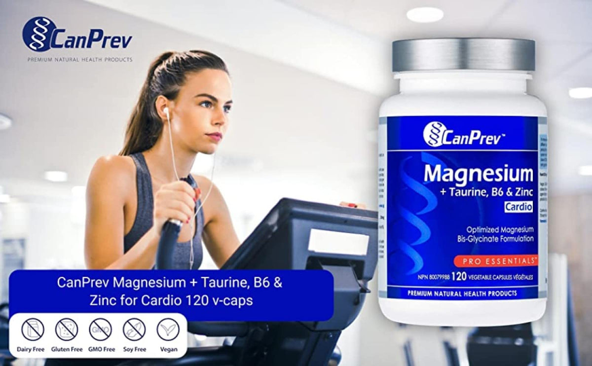 CanPrev Magnesium Bisglycinate, Taurine & Zinc, 120 Capsules, 30-Day Supply