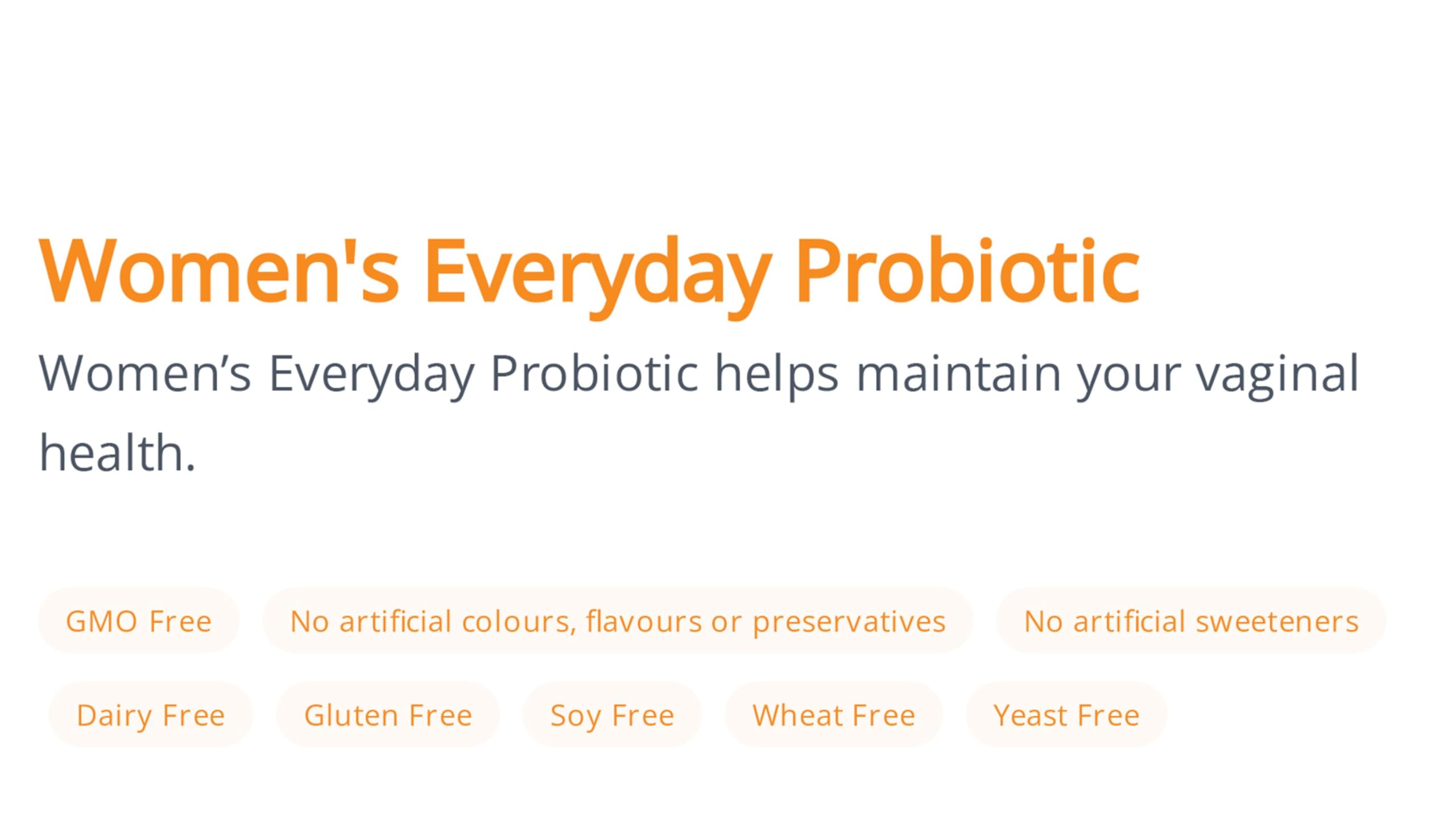 Orange Naturals - Probiotic Supplement