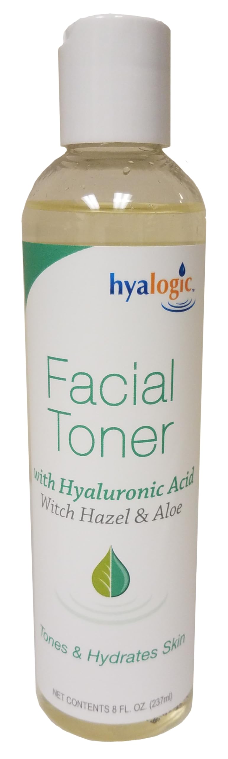 Hyalogic - Tonique facial avec acide hyaluronique Hyalogic, hamamélis et tonique à l'aloe vera 237 ml - Tonique doux et hydratant, astringent naturel pour le visage - Sans parabène, gluten et parfum