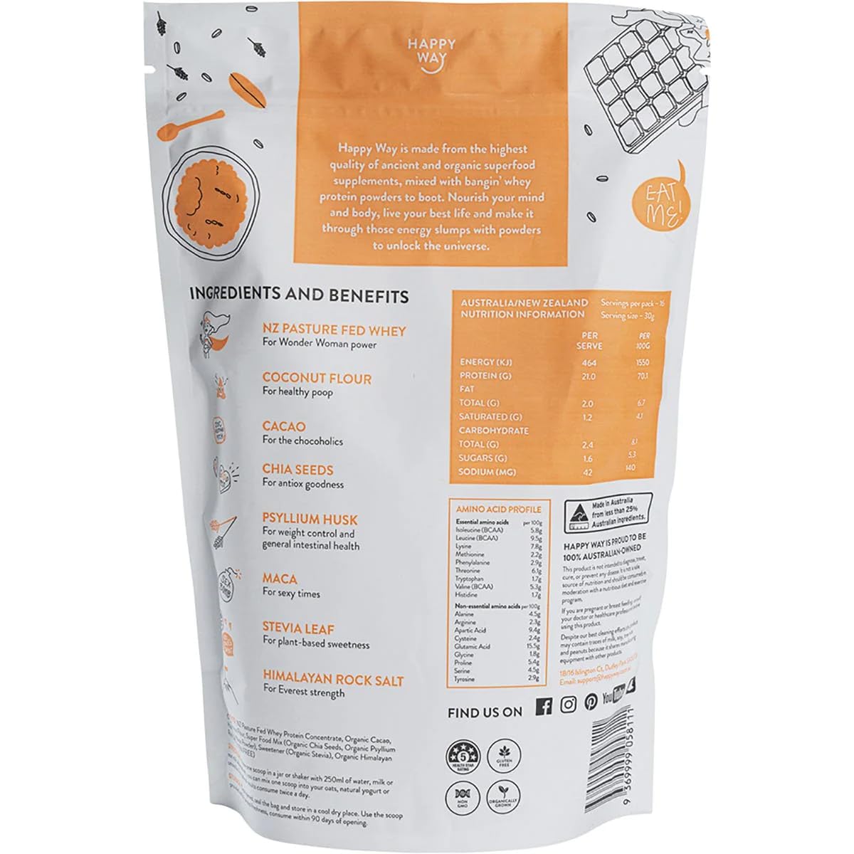 Happy Way Whey Protein Powder