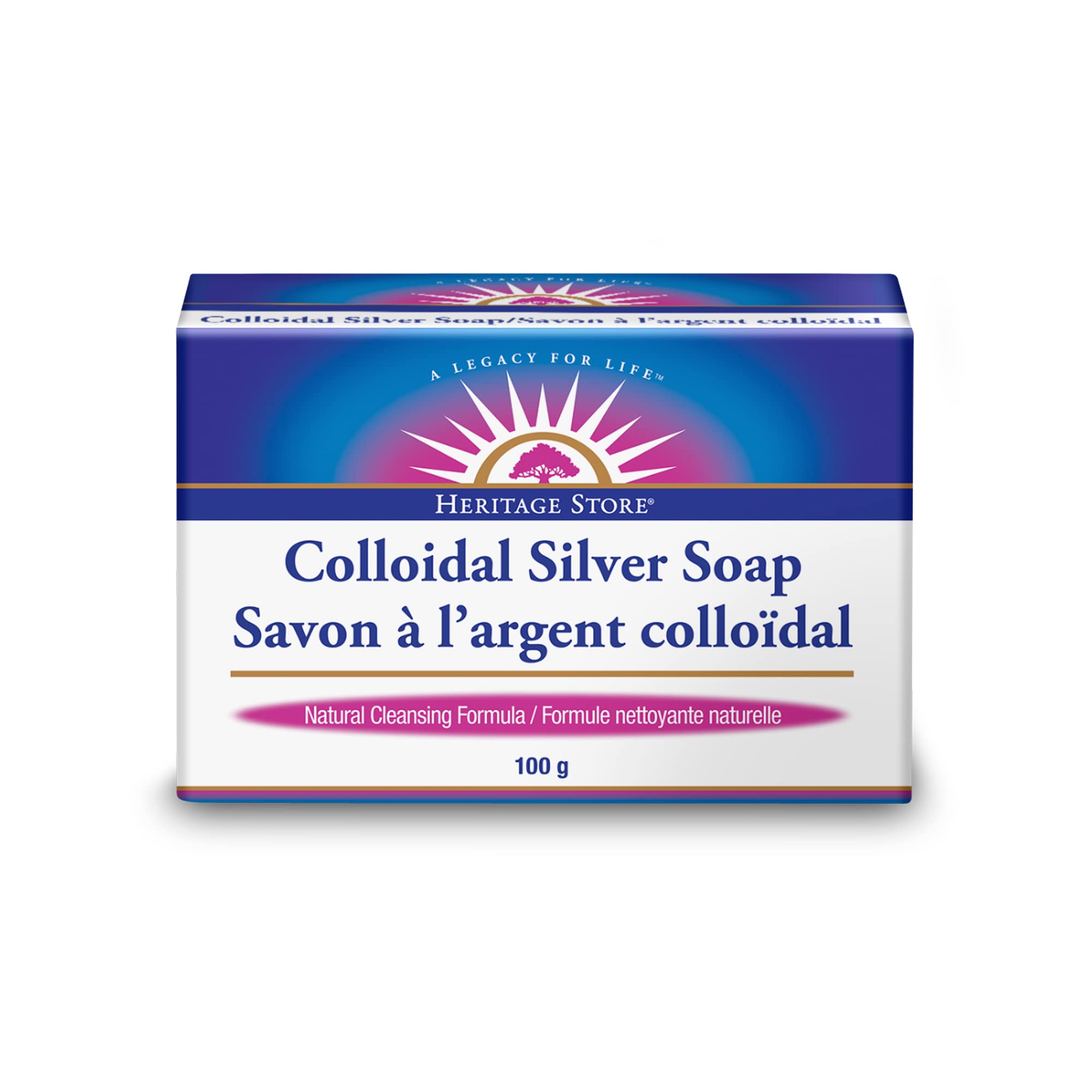 Heritage Store Savon à l'argent colloïdal | 100g